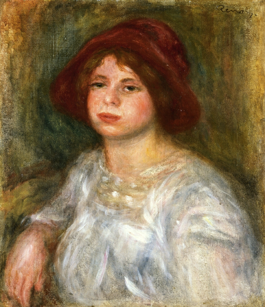 Girl in a red hat 1913